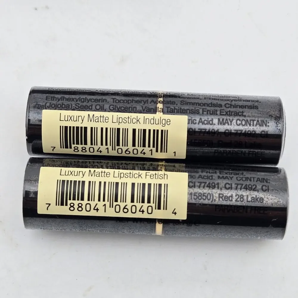 IMAN Luxury Matte Lipstick Mixed Lot Of 5 Assorted Colors Full Size Gift Set